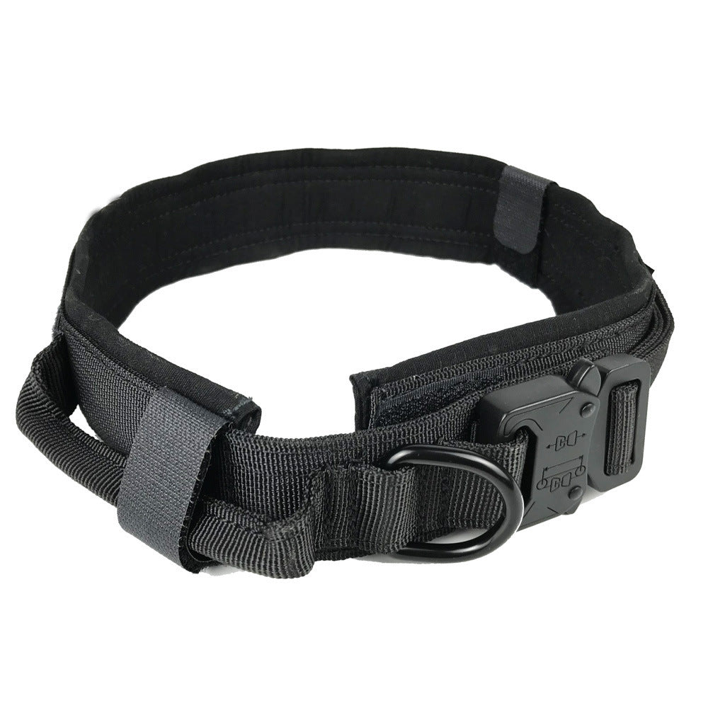 Tactical Dog Collar: Durable, Adjustable, Double Protection, Various Colors