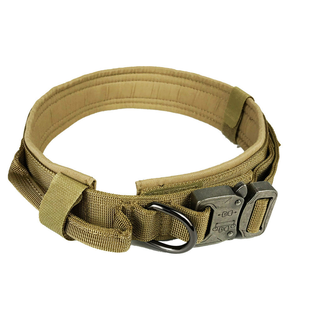 Tactical Dog Collar: Durable, Adjustable, Double Protection, Various Colors