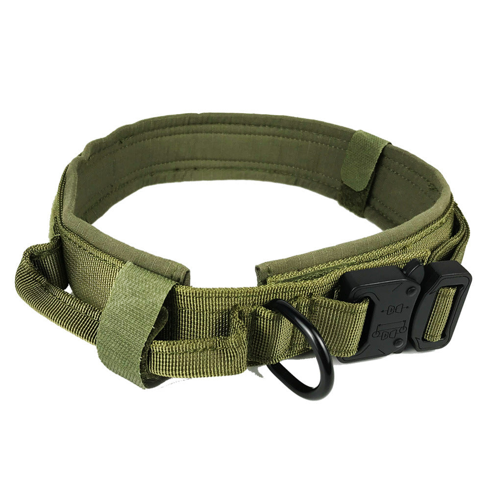 Tactical Dog Collar: Durable, Adjustable, Double Protection, Various Colors