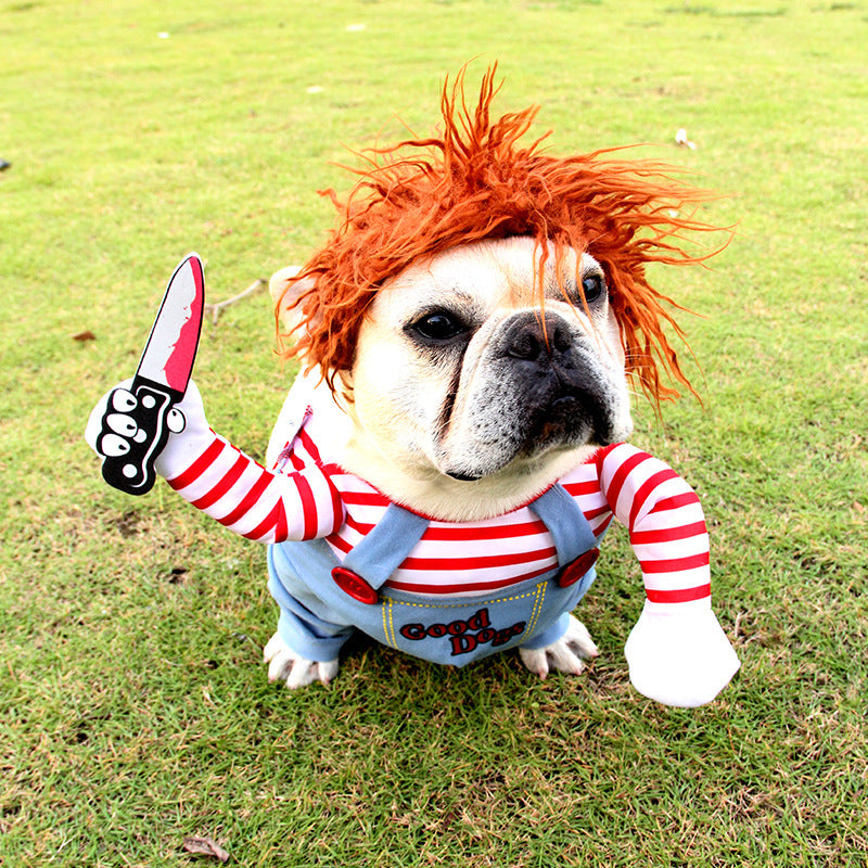 Adjustable Halloween Pet Costume: Funny, Scary, Perfect for Gatherings.