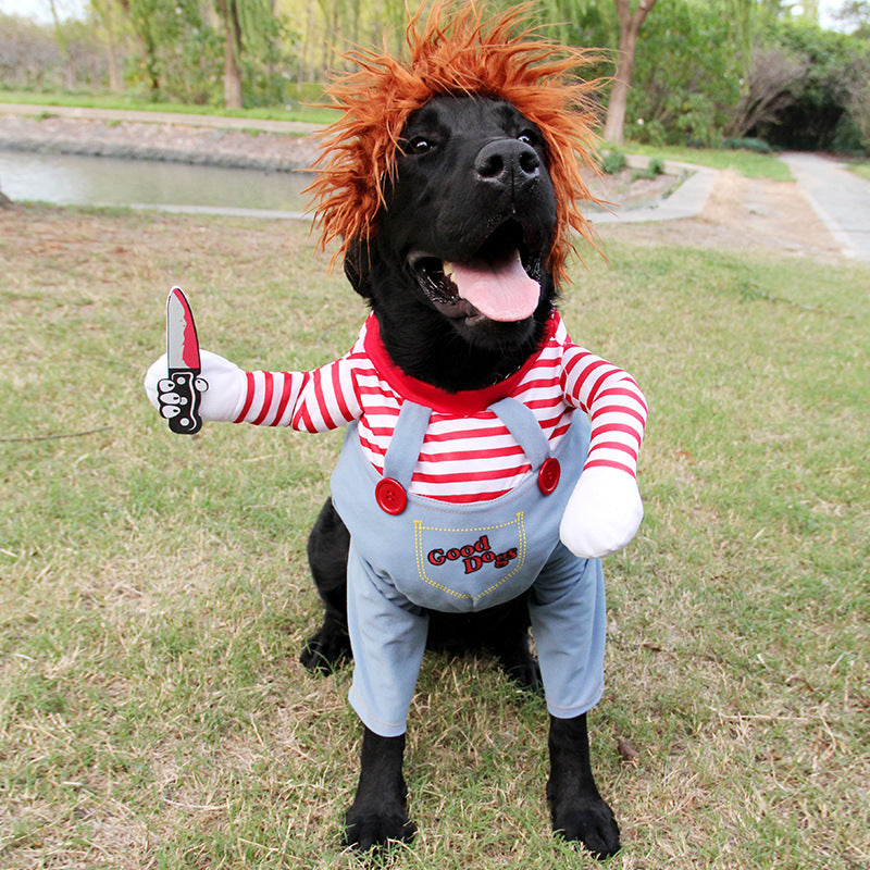 Adjustable Halloween Pet Costume: Funny, Scary, Perfect for Gatherings.