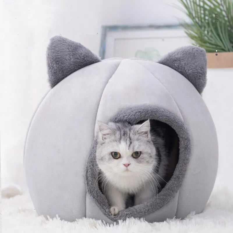 Self-Warming Pet Tent Bed: Cozy Cat Cave for Small Pets