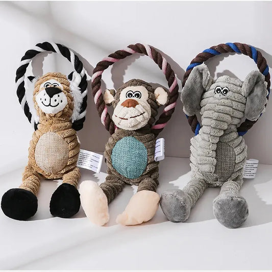 Plush Squeaky Dog Toys: Interactive Chew Toys for Clean Teeth